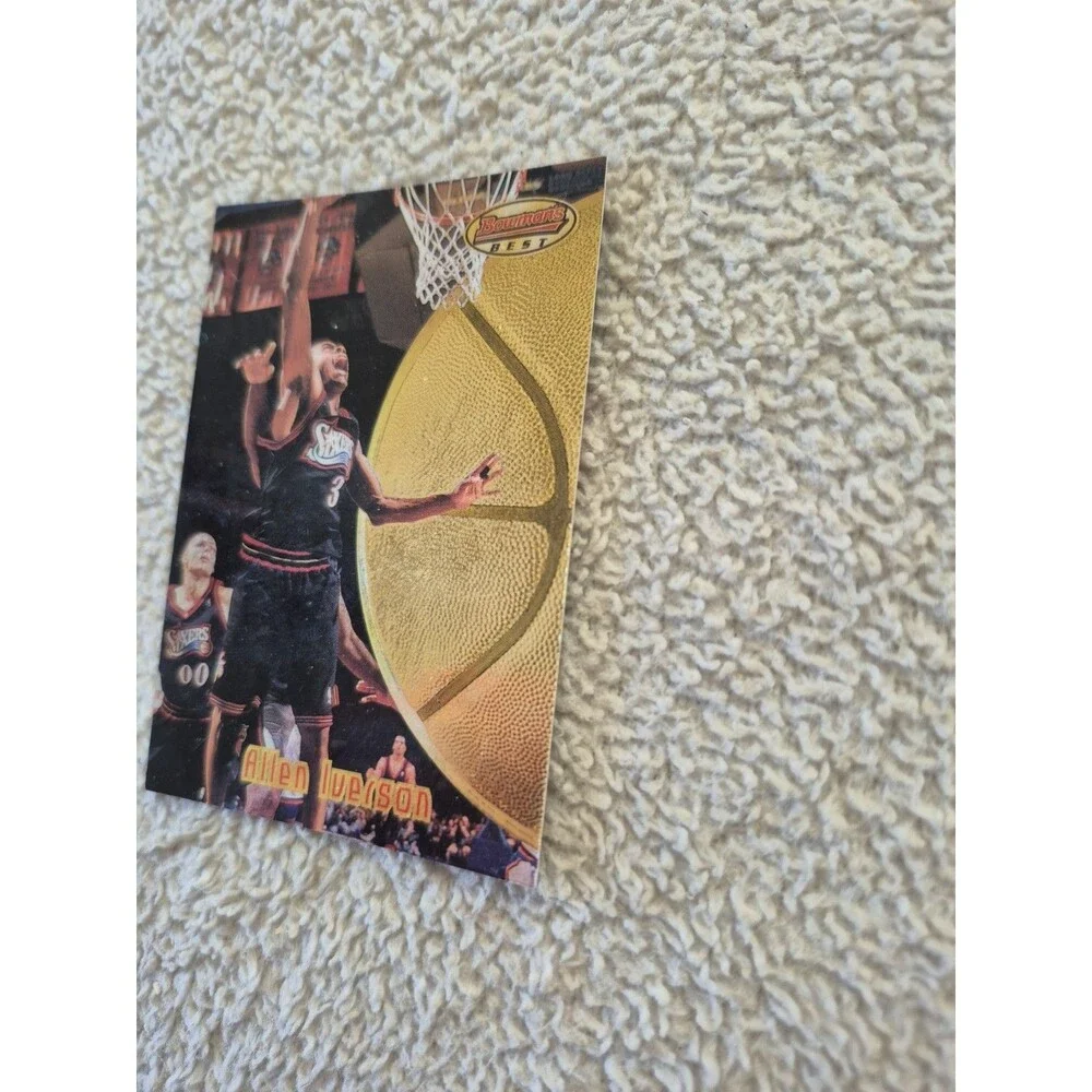 1990s NBA Basketball Card Lot Allen Iverson Rodman Kukoc Bulls Hoops Bowmans...